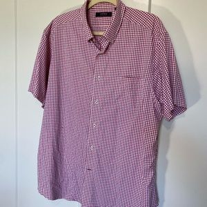 Cremieux Performance short sleeve button up - men - size XL - Red, white, blue